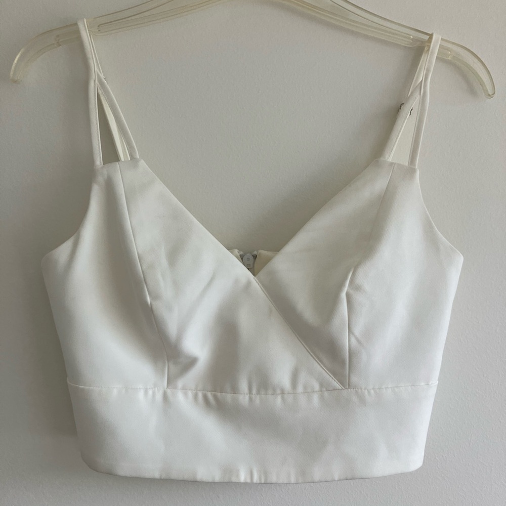 Elegant White Crop Top